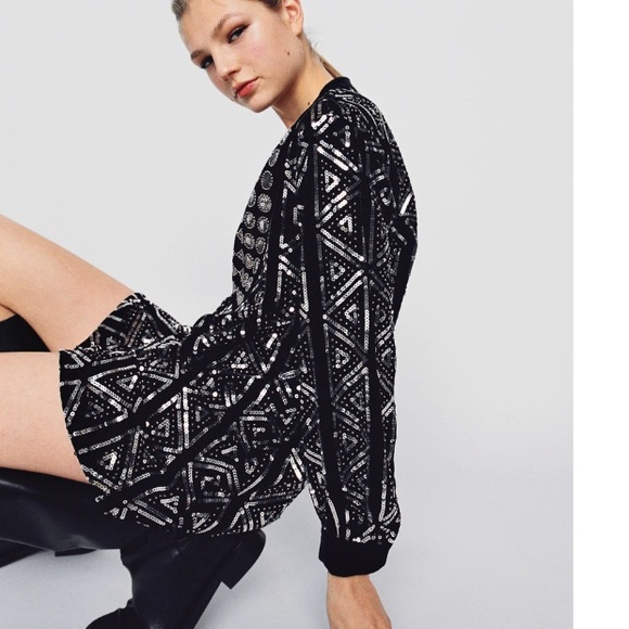 Zara sequined velvet dress - Picture 1 of 10